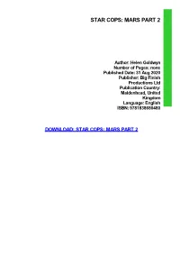 {TEXTBOOK} Star Cops: Mars Part 2