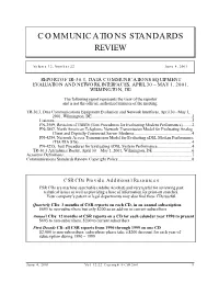 CSR Volume 12 #22, June 4, 2001