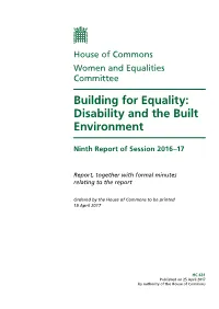 Disability and the Built Environment