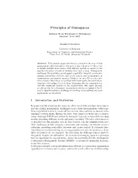 Principles of Dataspaces