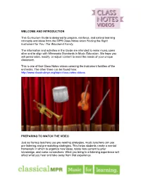 AND INTRODUCTION This Curriculum Guide Is Designed To