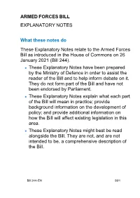 Armed Forces Bill