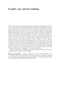 Fragility, Aid, and State-Building