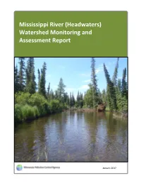 (Headwaters) Watershed Monitoring and Assessment Report