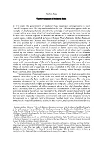 Martyn Rady the Government of Medieval Buda at First Sight, The
