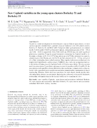 New Cepheid Variables in the Young Open Clusters Berkeley 51 and Berkeley 55