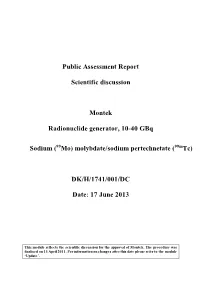 Public Assessment Report