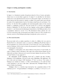 Chapter 6: Setting and Linguistic Variables