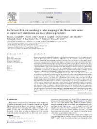 Earth-Based 12.6-Cm Wavelength Radar Mapping of the Moon: New Views of Impact Melt Distribution and Mare Physical Properties