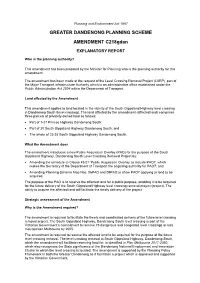 GREATER DANDENONG PLANNING SCHEME AMENDMENT C218gdan