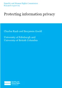 Protecting Information Privacy