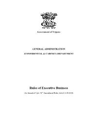 Rules of Executive Business