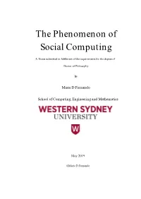 The Phenomenon of Social Computing