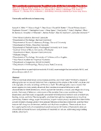 Universality and Diversity in Human Song Samuel A. Mehr1,2*, Manvir