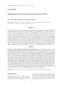 Biomechanics Strategies for Space Closure in Deep Overbite