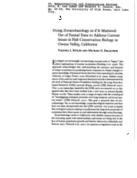 Doing Zooarchaeology As If It Mattered: Use of Faunal Data To