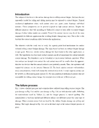 Introduction the Failure Process