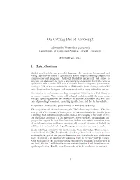 On Getting Rid of Javascript