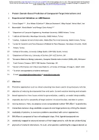 Protein Domain-Based Prediction of Compound–Target Interactions And