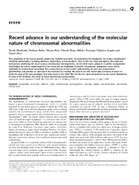 Recent Advance in Our Understanding of the Molecular Nature of Chromosomal Abnormalities