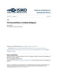 The Perceived Ethics of Artificial Intelligence