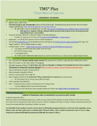 TMS* Plus *Total Mineral Solution