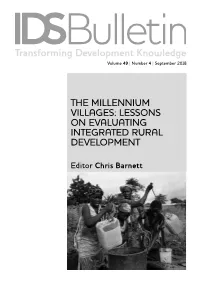 Transforming Development Knowledge Volume 49 | Number 4 | September 2018