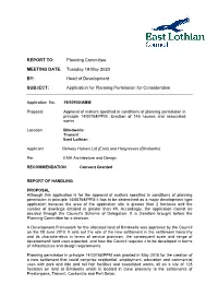 Application for Planning Permission for Consideration
