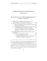 Building Blocks for Global Climate Protection