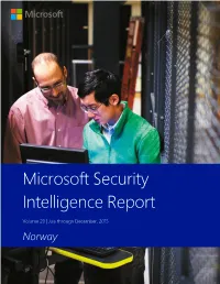 Microsoft Security Intelligence Report