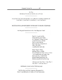 Petition for Appointment of Prosecutor Pro Tempore ______
