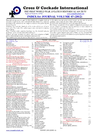 Vol 43 Index