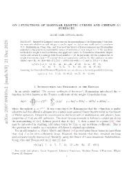 Arxiv:2007.09803V2 [Math.NT] 21 Dec 2020