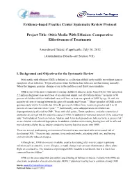 Evidence-Based Practice Center Systematic Review Protocol