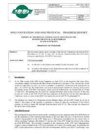Hns Convention and Hns Protocol – Progress Report
