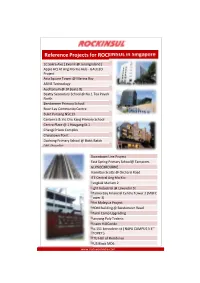 Reference Projects for ROCKINSUL in Singapore