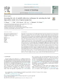 Assessing the Role of Rainfall Redirection Techniques for Arresting the Land T Degradation Under Drip Irrigated Grapevines ⁎ V