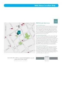 BMA House Location Map
