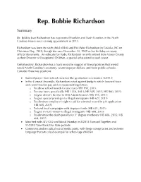 Bobbie Richardson Summary