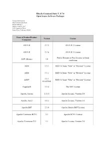 Hitachi Command Suite V. 8.7.4 Open Source Software Packages