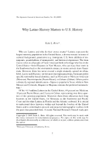 Why Latino History Matters to U.S. History