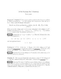 18.06 Linear Algebra, Problem Set 5 Solutions