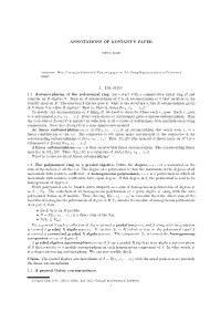 Annotations of Kostant's Paper