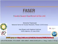 Forward Search Experiment at the LHC