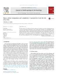 Nasca Culture Integration and Complexity: a Perspective from the Site of La Tiza