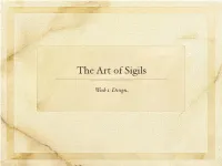 The Art of Sigils