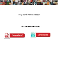 Tory Burch Annual Report