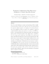 Transmitter Authentication Using Hierarchical Modulation in Dynamic Spectrum Sharing$