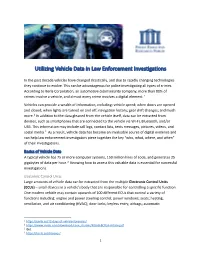 Utilizing Vehicle Data in Law Enforcement Investigations