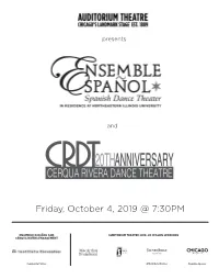 AUD 2019-20 WRAP 1 Program 3 Ensemble Espanol 091719.Indd